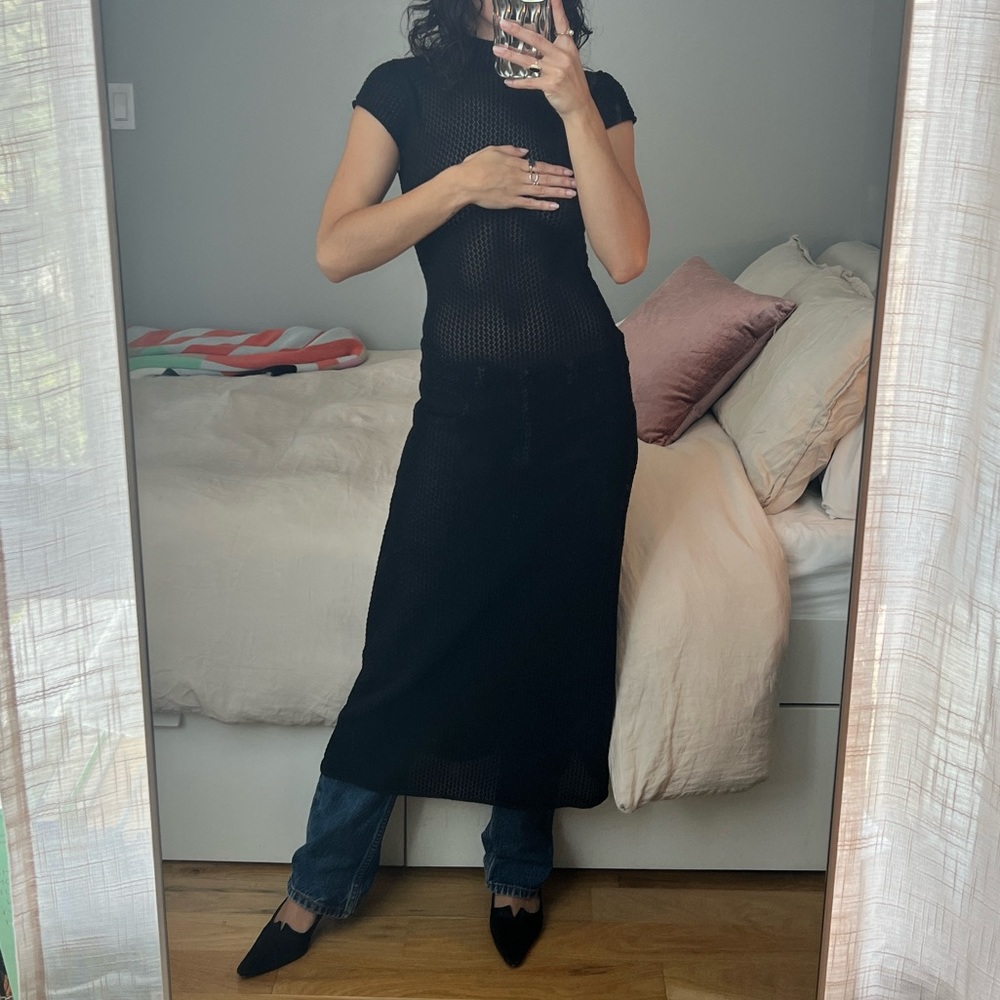 Sheer Zara Lace midi dress